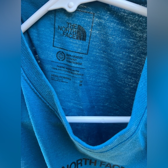 Blue North Face Short Sleeve Tee. Men’s Medium. In used condition. - Picture 3 of 3